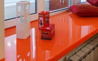 Как и чем покрасить пластиковый подоконник