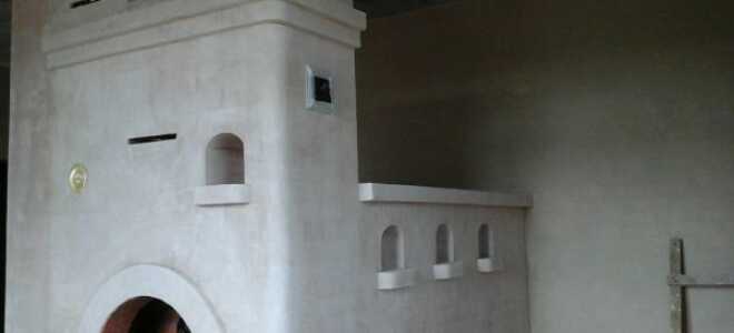 Штукатурка для облицовки каминов и печей: выбор, замешивание и нанесение