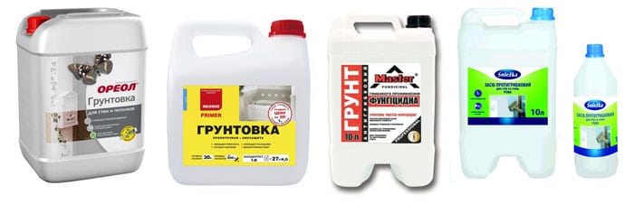 Виды грунтовок