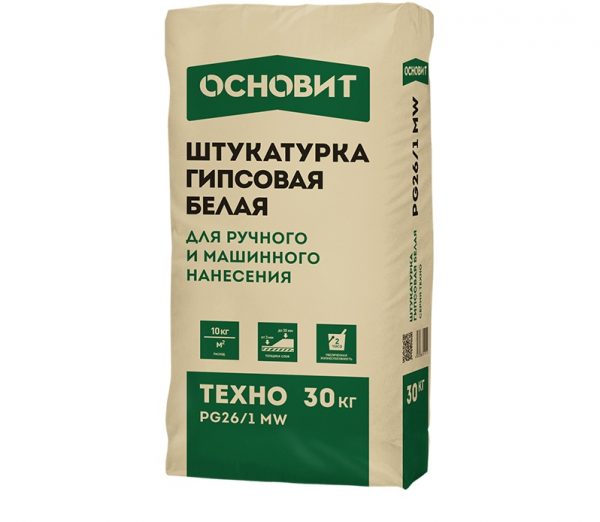 Белая гипсовая штукатурка Основит