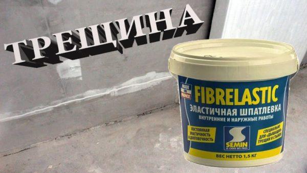 Эластичная шпаклевка для заделки трещин