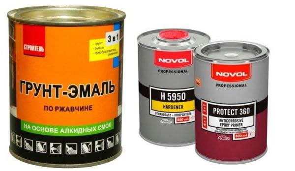 Эмаль по ржавчине 