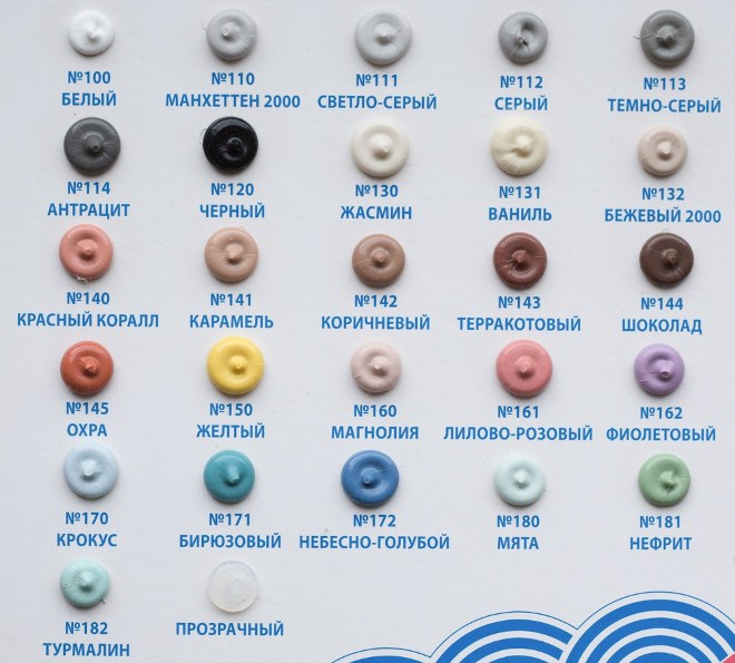 цветовая гамма герметиков для окон