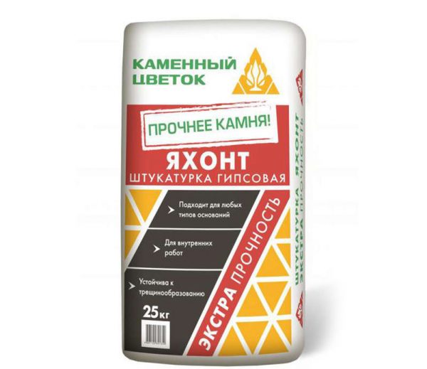 Гипсовая штукатурка Яхонт для внутренних работ