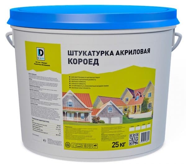 Готовая акриловая штукатурка De Luxe