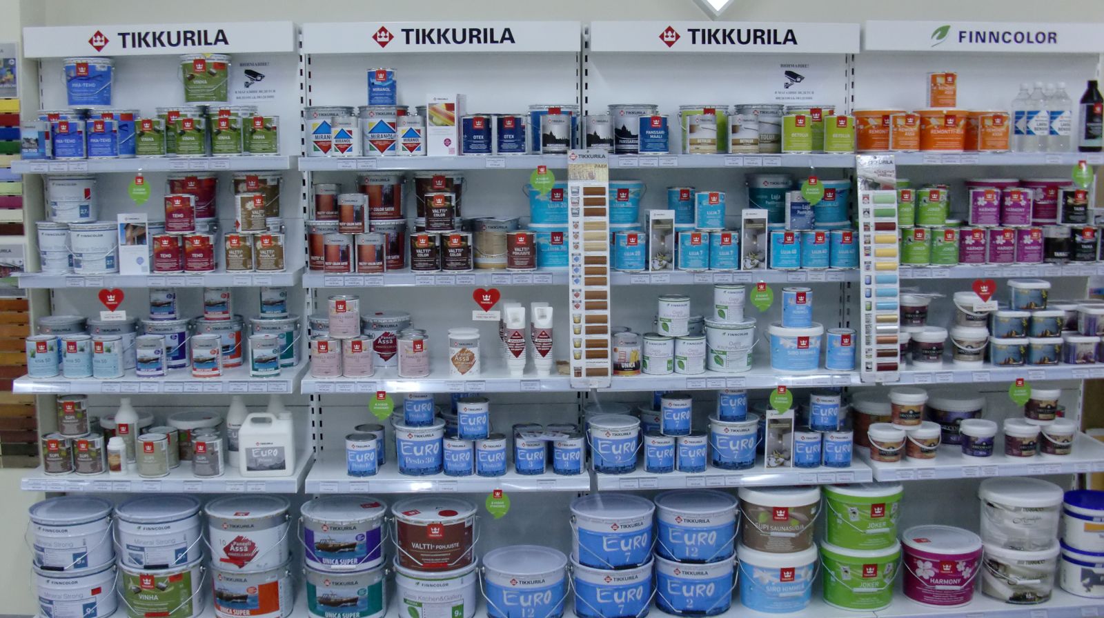 Ассортимент продукции Тиккурила 