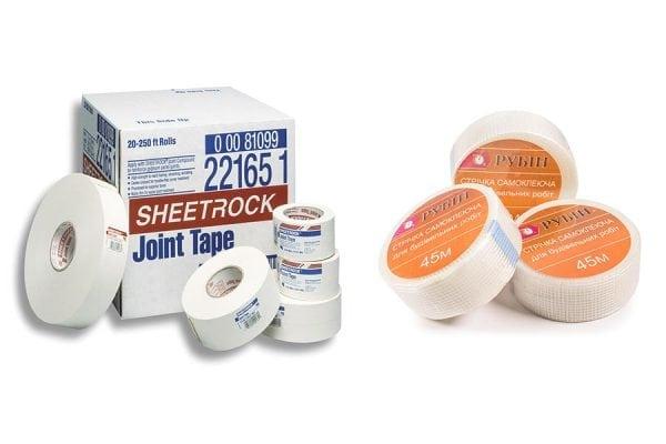 Бумажная армирующая лента и стекловолоконная серпянка Бумажная лента и серпянка