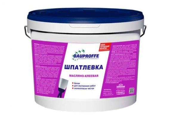 Шпатлевка на основе ПВА