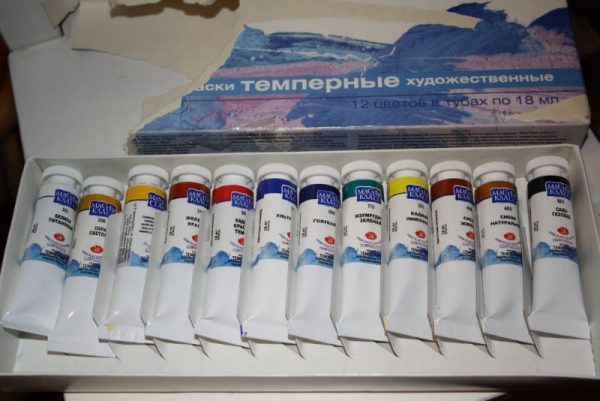 Краска художественная темперная