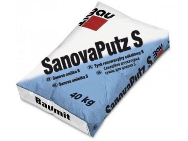 Санирующая штукатурная смесь SanovaPutz S