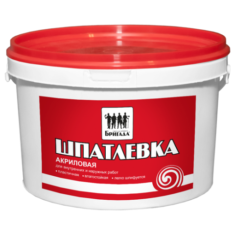 Шпаклевка на водной основе с добавлением акрилового сополимера