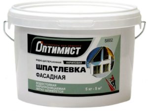 Акриловая шпаклевка для фасадов
