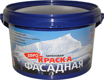 Краска фасадная вододисперсионная на основе акрилатов