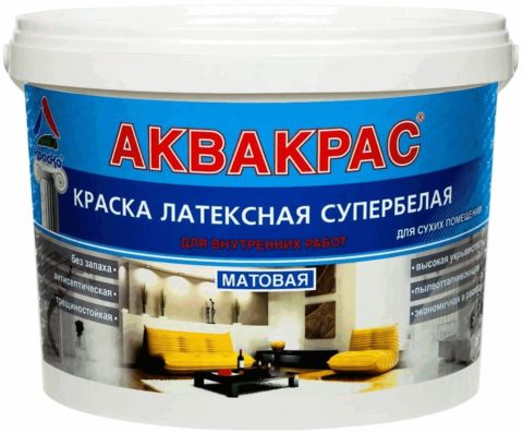 Латексная краска: только для сухих помещений